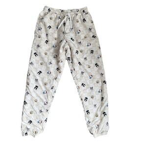 Hello Kitty Cream Checkered Puffer Jogger Pants Hello Kitty Character Pants Sz S